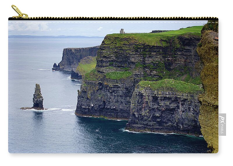 Tranquility Zip Pouch featuring the photograph Cliffs Of Moher by Sebastian Condrea