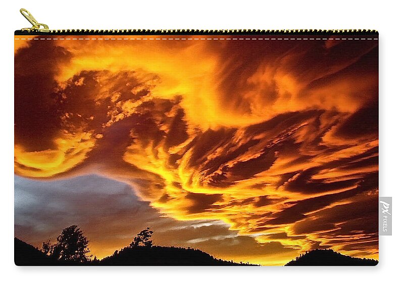 Clouds Zip Pouch featuring the photograph Clouds 2 by Pamela Cooper