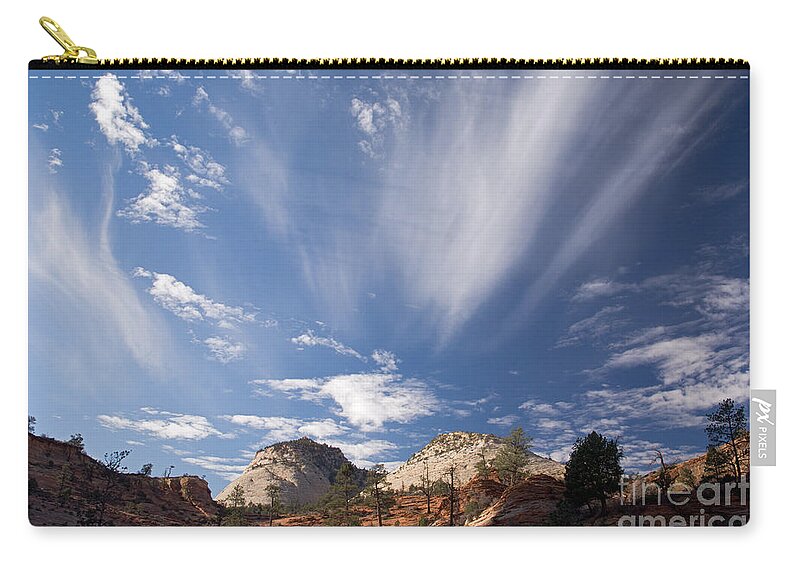 Autumn Zip Pouch featuring the photograph Clouds by Fred Stearns