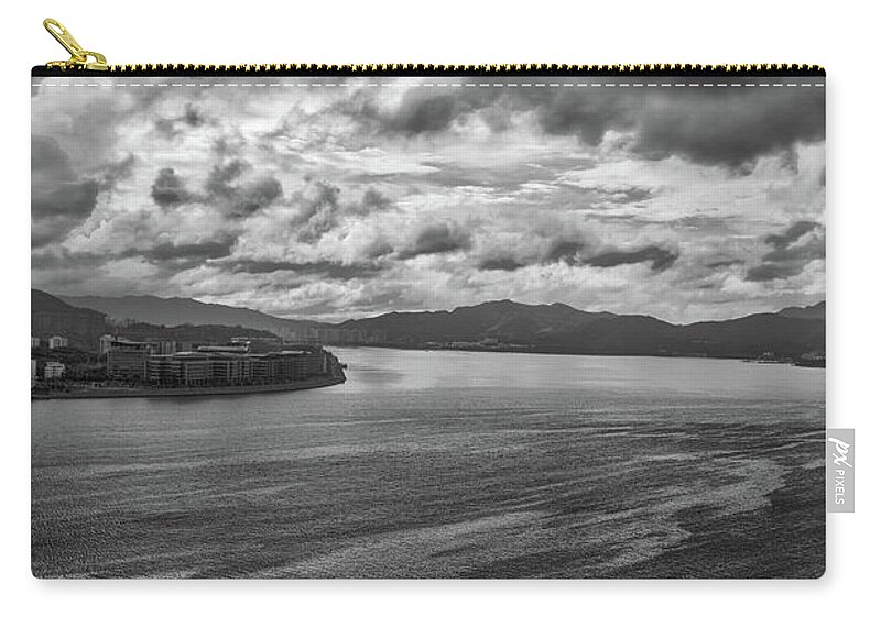 Tranquility Zip Pouch featuring the photograph Cloudscape Before The Storm by See-ming Lee