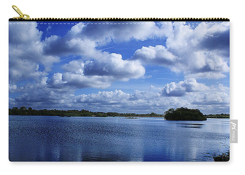 Trees Zip Pouch featuring the photograph Cloudy Day by Chauncy Holmes