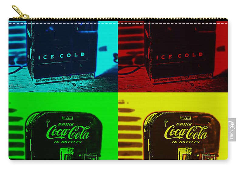 Coca Cola Zip Pouch featuring the photograph Coke Poster by Kevin Fortier
