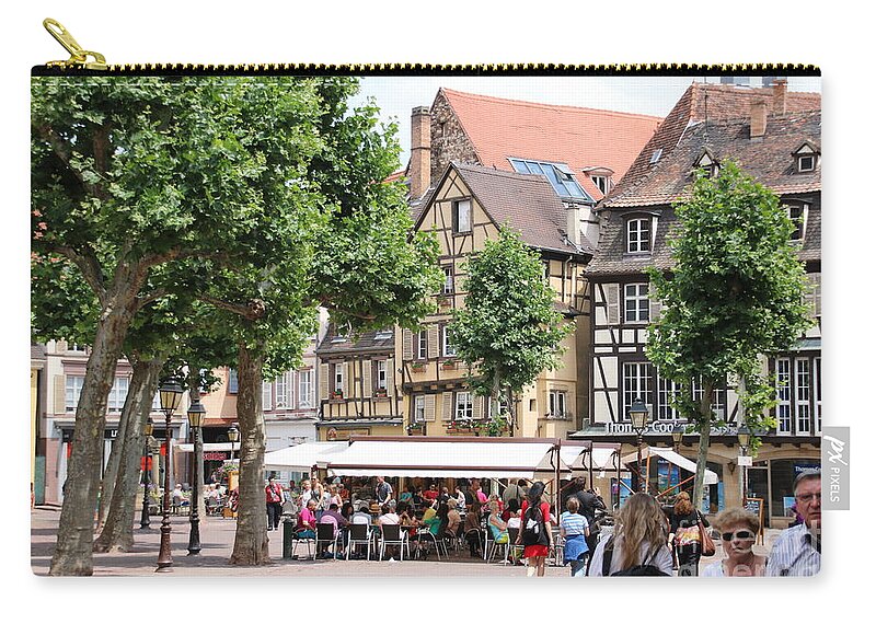 Canal Zip Pouch featuring the photograph Colmar 9 by Amanda Mohler
