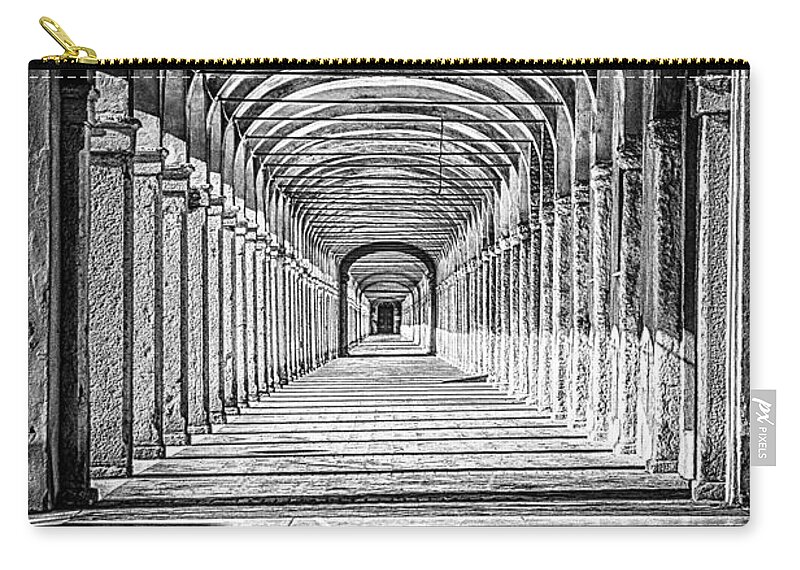 Antique Carry-all Pouch featuring the photograph Colonnato dei Cappuccini by Traven Milovich