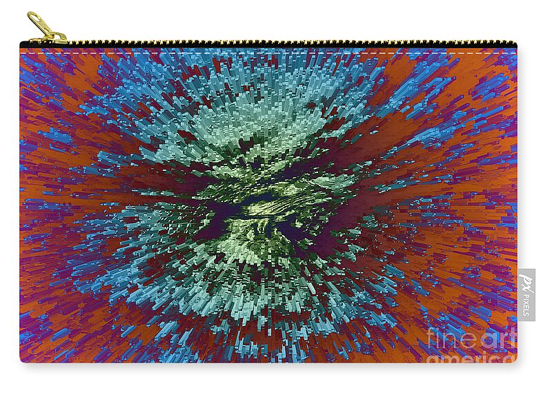 Abstract Zip Pouch featuring the photograph Color Extrusion by Diane Macdonald