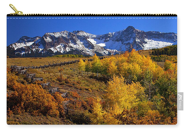 Mountains Zip Pouch featuring the photograph Colorado Country by Darren White