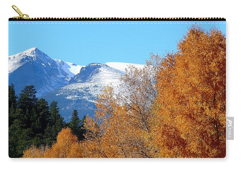 Colorado Zip Pouch featuring the photograph Colorado Mountains in Autumn by Marilyn Burton