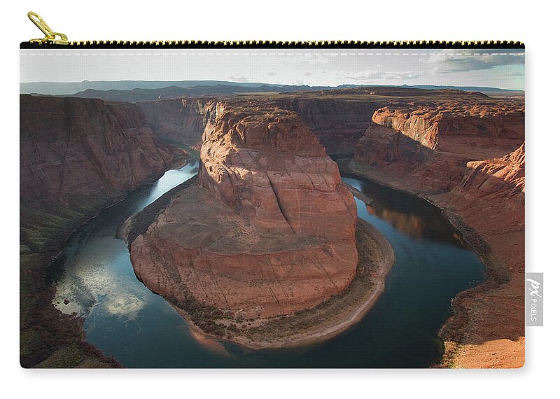 Scenics Zip Pouch featuring the photograph Colorado River by Jack Mcgeown