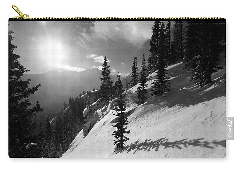 Winter Zip Pouch featuring the photograph Colorado Winter Shadows by Cascade Colors