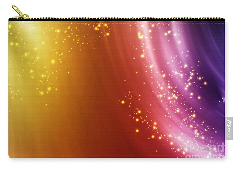  Abstract Carry-all Pouch featuring the digital art Colorful fog by Amanda Mohler