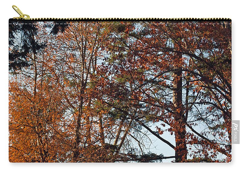 Trees Zip Pouch featuring the photograph Colors of Autumn by Tikvah's Hope