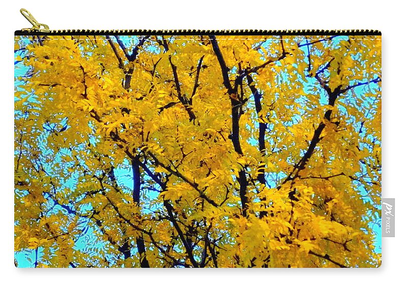 Tree Zip Pouch featuring the photograph Colors of Fall - Smatter by Deborah Crew-Johnson