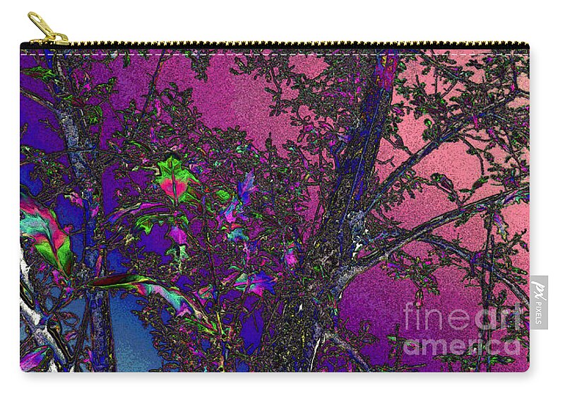 Abstract Zip Pouch featuring the painting Colors of Midnight by Robyn King