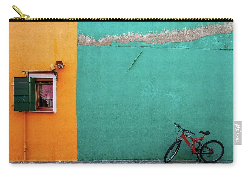 Built Structure Zip Pouch featuring the photograph Colours Of Burano by © Karmen Smolnikar