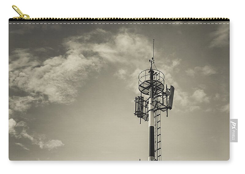 Tower Zip Pouch featuring the photograph Communication Tower by Marco Oliveira