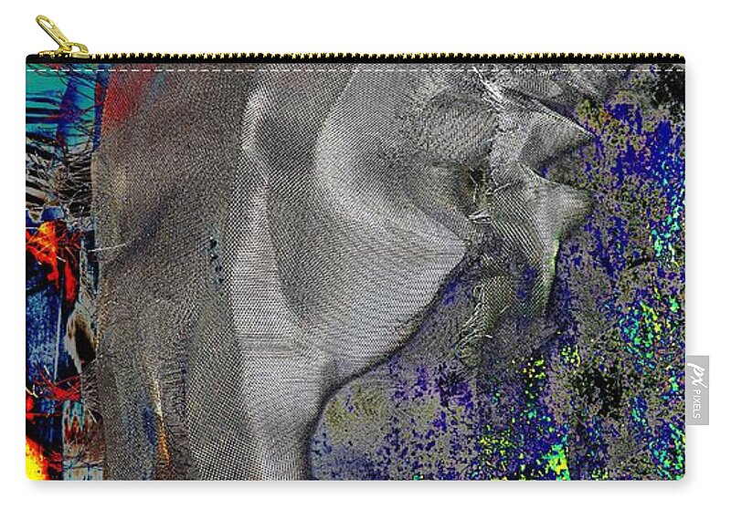 Abstract Zip Pouch featuring the photograph Complex Personality by Lauren Leigh Hunter Fine Art Photography