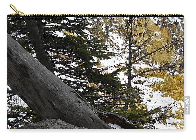 Lower Falls Zip Pouch featuring the photograph Composition at Lower Falls by Michele Myers