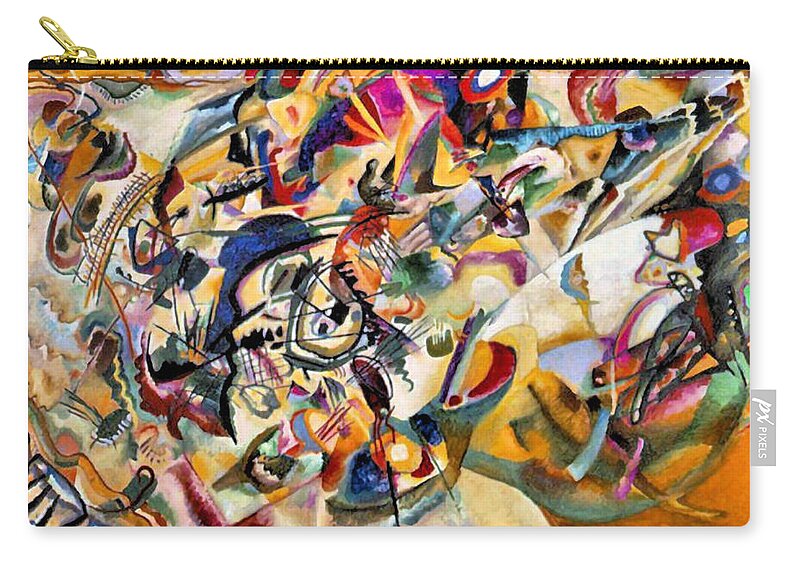 Wassily Kandinsky Carry-all Pouch featuring the painting Composition VII by Wassily Kandinsky