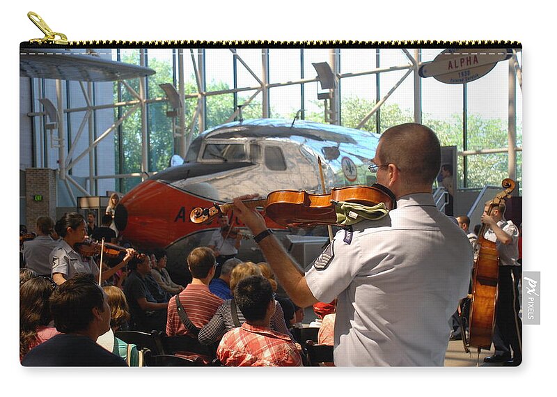 Air And Space Museum Carry-all Pouch featuring the photograph Concert Under the Planes by Kenny Glover