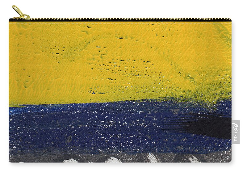 Abstract Carry-all Pouch featuring the painting Contemplation by Linda Woods