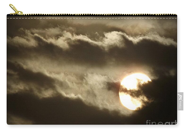 Clouds Zip Pouch featuring the photograph Contrast by Clare Bevan