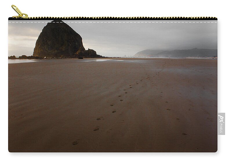 Footprints Zip Pouch featuring the photograph Convergence by John Daly