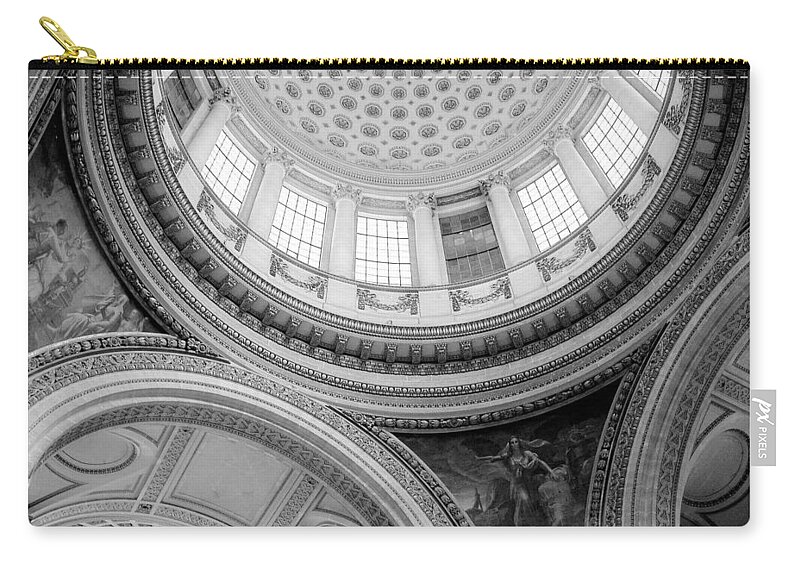 Interior Zip Pouch featuring the photograph Converging Curves by Jenny Hudson