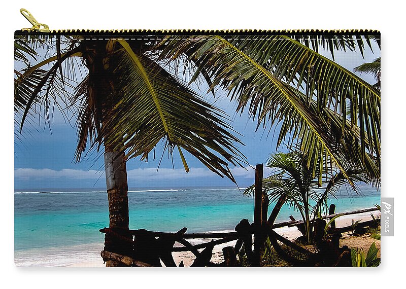 Beaches Zip Pouch featuring the photograph Cool Breeze by Karen Wiles