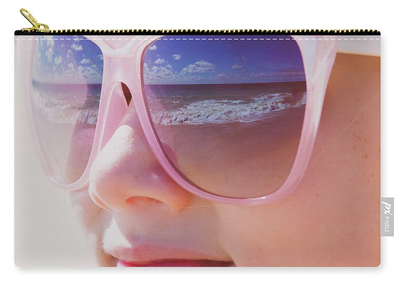 Child Zip Pouch featuring the photograph Cool Shades by Jennifer A Smith