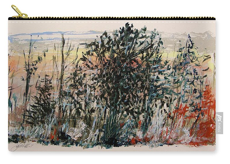 Acrylic Zip Pouch featuring the painting Cool Start by John Williams