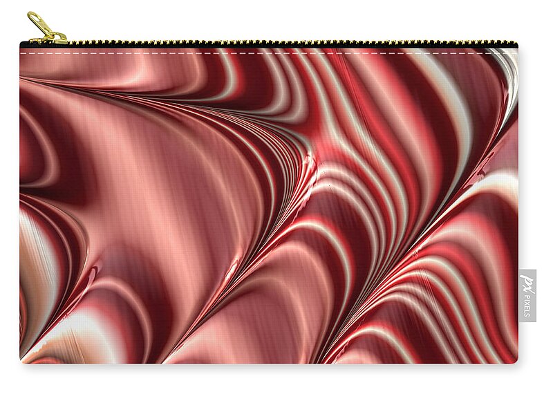 Fractals Zip Pouch featuring the photograph Copper Waves by Constance Sanders