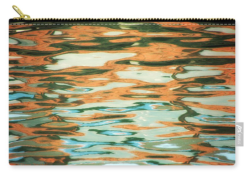 Water Zip Pouch featuring the photograph Coral Waves by Donna Blackhall