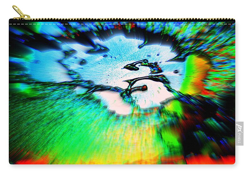 Cosmic Zip Pouch featuring the photograph Cosmic Series 012 by Larry Ward