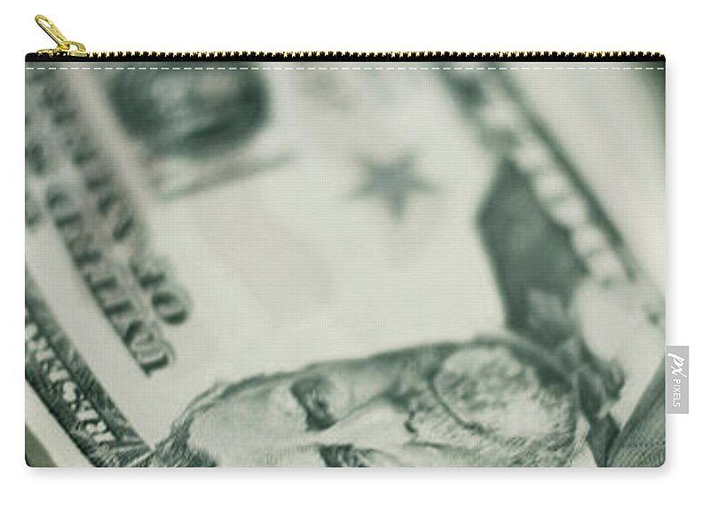 Money Zip Pouch featuring the photograph Cost of One Bullet by Trish Mistric