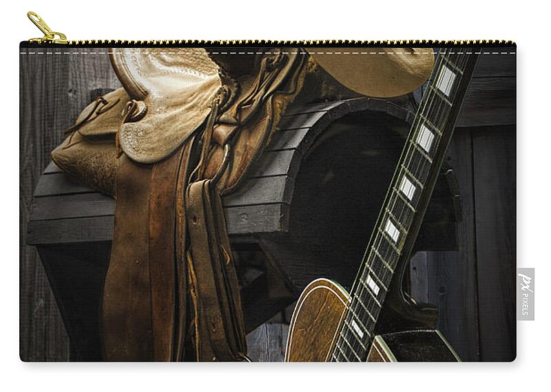 Landscape Zip Pouch featuring the photograph Country and Western Music by Randall Nyhof