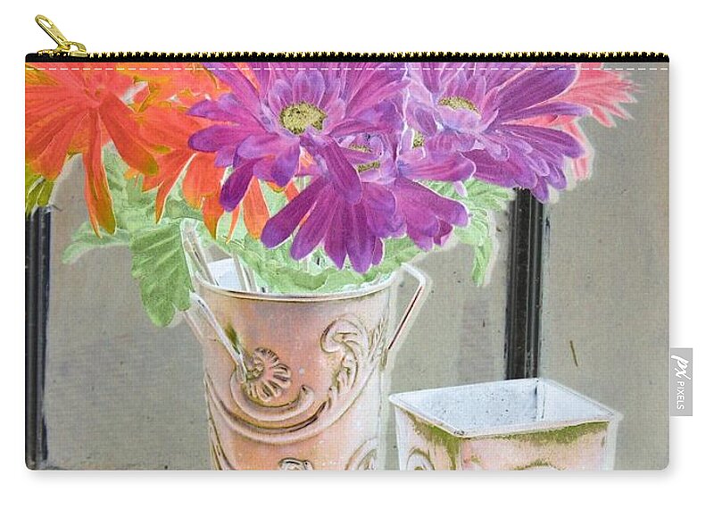 Flower Zip Pouch featuring the photograph Country Comfort - PhotoPower 494 by Pamela Critchlow