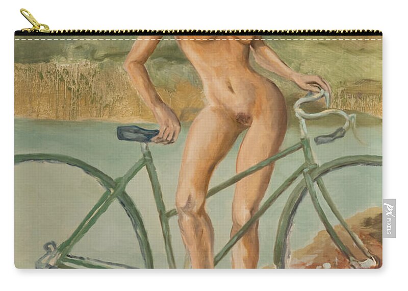 Idyll Zip Pouch featuring the painting Country idyll by Peregrine Roskilly