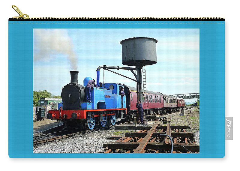 Coventry Zip Pouch featuring the photograph Coventry No.1 at Bucks Railway by Gordon James