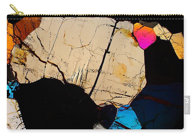 Meteorites Zip Pouch featuring the photograph Crab Walk by Hodges Jeffery