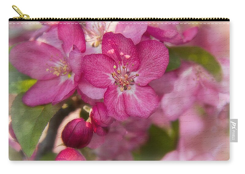Jemmy Archer Zip Pouch featuring the photograph Crabtree Blossoms by Jemmy Archer