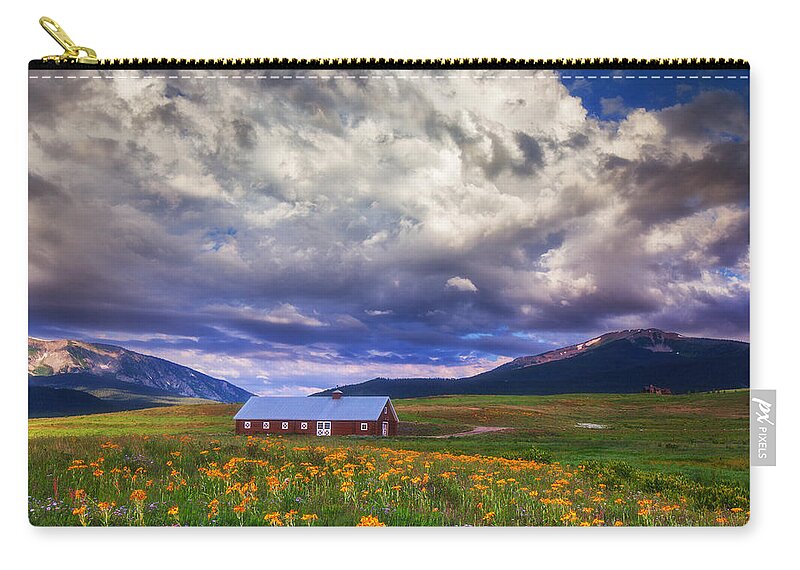 Crested Butte Carry-all Pouch featuring the photograph Crested Butte Morning Storm by Darren White