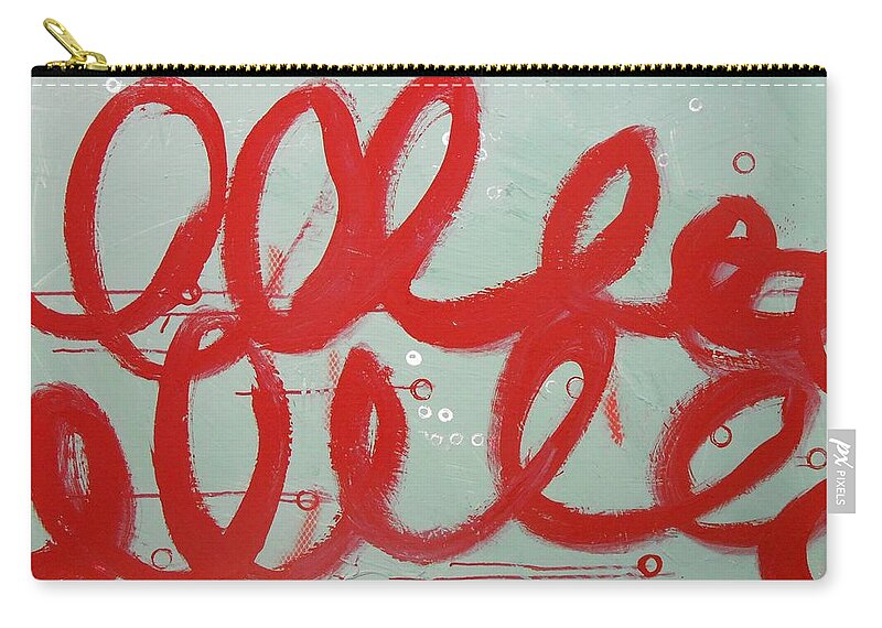 Abstract Zip Pouch featuring the painting Crime Of The Century by GH FiLben