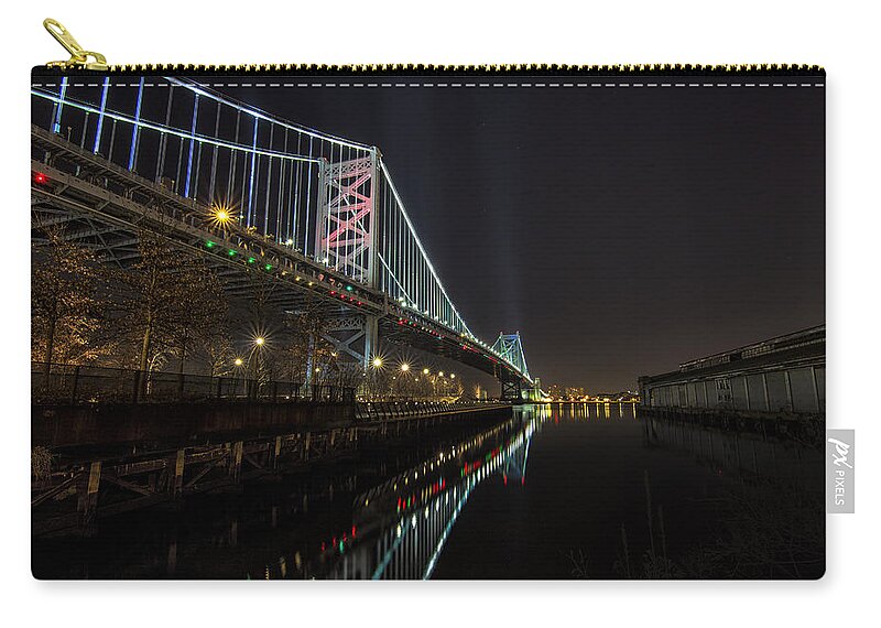 Landscape Zip Pouch featuring the photograph Crossing over by Rob Dietrich