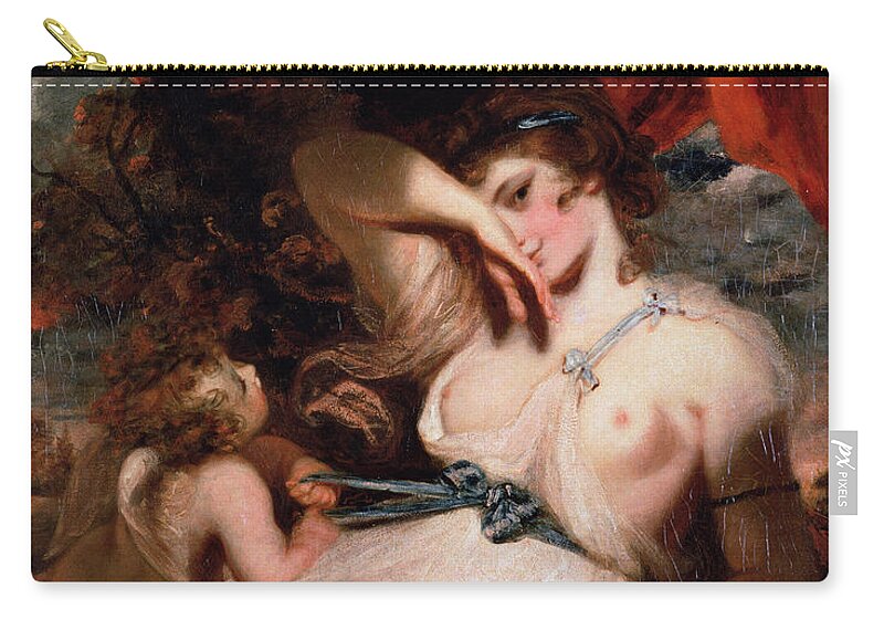 Cupid Unfastening the Girdle of Venus Zip Pouch by Joshua Reynolds - Fine  Art America