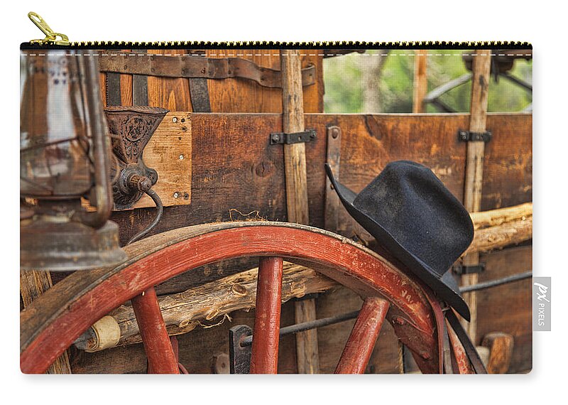 Oklahoma Zip Pouch featuring the photograph Dagnabbit where is my hat by Toni Hopper