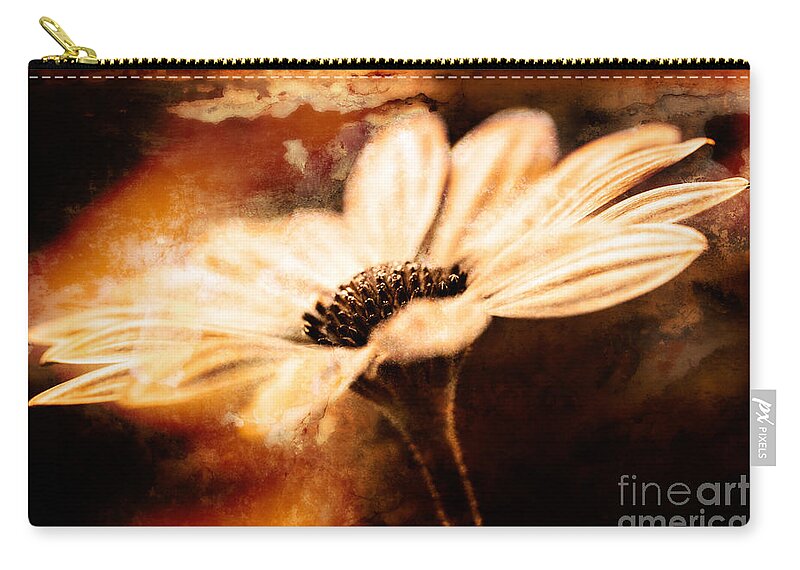 Gerber Daisy Zip Pouch featuring the photograph Daisy by Lori Dobbs