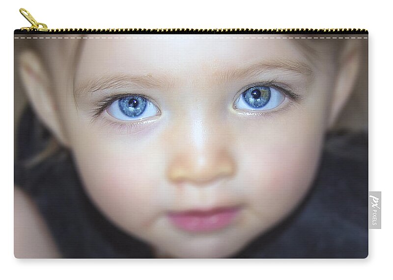 2d Zip Pouch featuring the photograph Dakota's Eyes by Brian Wallace