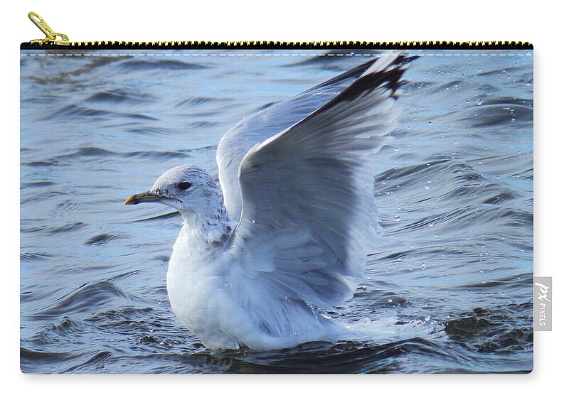 Dance Zip Pouch featuring the photograph Dance On The Ocean by Zinvolle Art