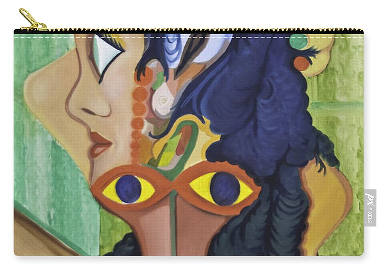 Dancer Zip Pouch featuring the painting Dancer And Instructor by James Lavott