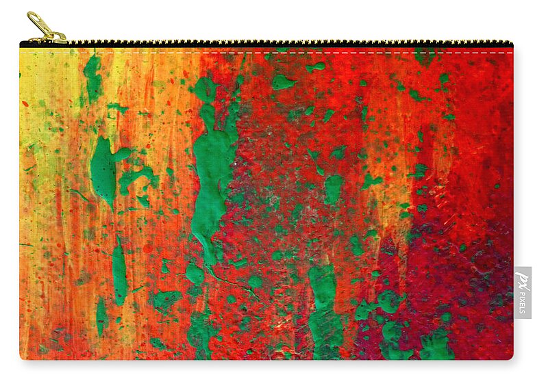 Abstract Zip Pouch featuring the painting Dancing in the Sun by Michal Madison